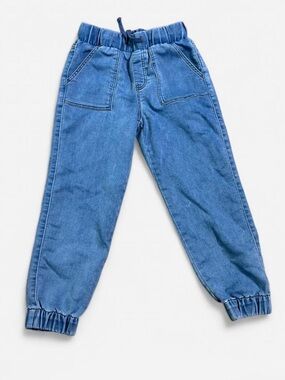 Cat & Jack Blue Denim Jogger Pants 7/8 little girl